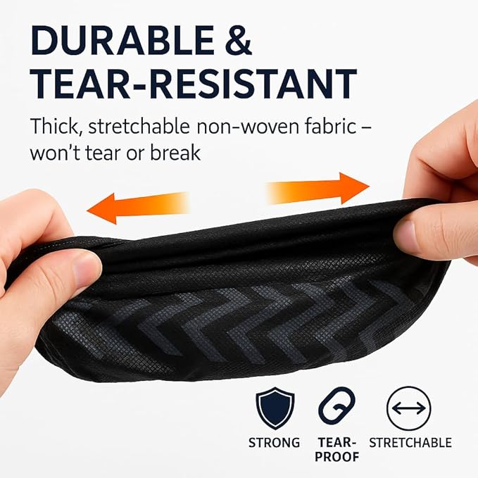 Non-Slip Shoe Covers Disposable, XL Large 200-Pack | Black Breathable Boot Covers for Indoor Use | Stretchable, Durable Non-Woven Fabric | Fits Men's Size Up to 13, Shoe Protectors for Home & Work
