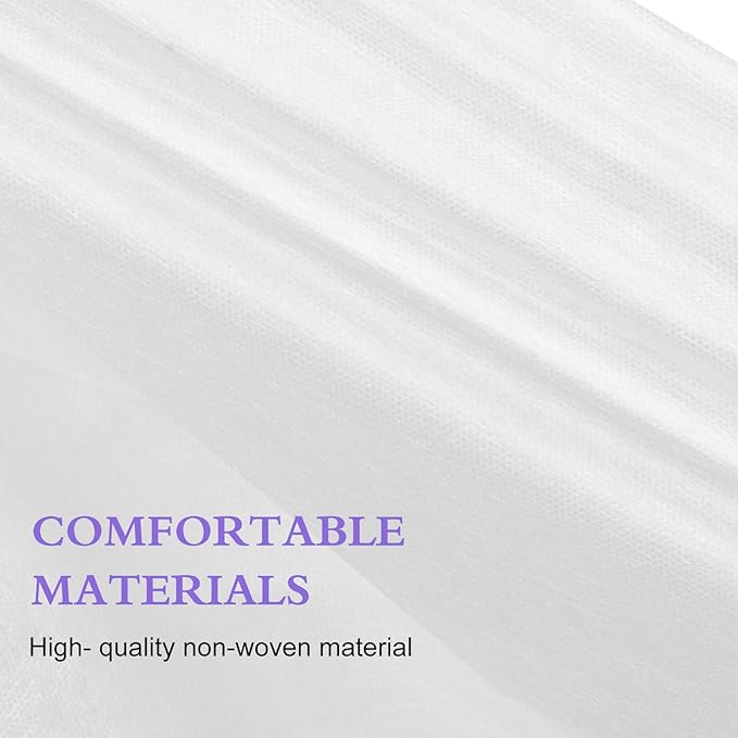 100 Pack Disposable Bed Sheets – 31.5 x 71 in Waterproof Non-woven Sheets for Massage, Spa, Tattoo & Salon Tables(White)