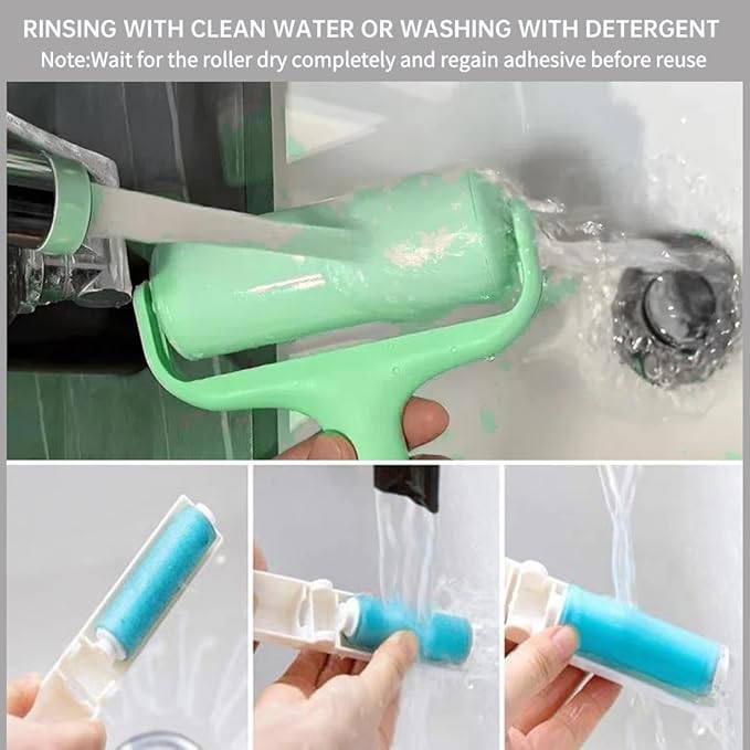 Reusable and Washable Lint Roller,Sticky Pet Hair and Dust Remover 3 Pack,3.9 Inch Lint Roller for Clothes, Couch and Carseats