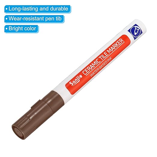 PATIKIL Grout Pen, 4 Pack Dark Brown Tile Marker Waterproof Grout Sealer Pen Tile Repair Pens Paint Pens for Wall Floor Bathroom Kitchen Refresh
