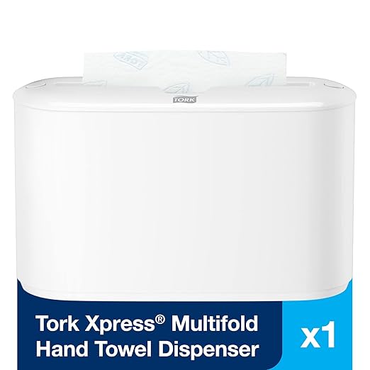 Tork Xpress Paper Towel Dispenser, White, H2/H23 Multifold Compatible, Compact design for Home & Commercial use (302020)