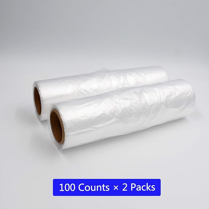 Mini Trash Bags 1.6 Liter/0.4 Gal- 200 Count Tiny Clear Trash Can Liners for Countertop, Desktop, Makeup & Kitchen Scrap Bags | Leakproof Small Plastic Bags with Handles