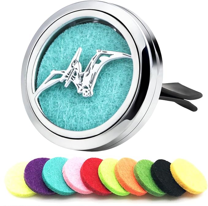 Essential Oil Car Diffuser Vent Clips Christmas Car Accessories for Women with 10 Felt Pad Air Freshener(Flying Dragon)