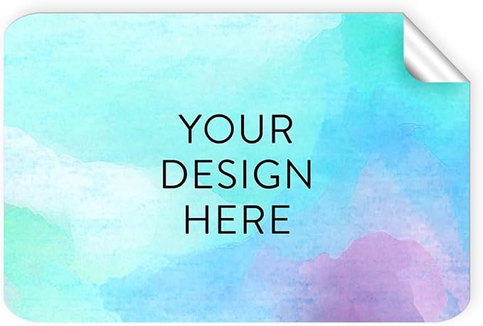 5-1000 Custom Vinyl Stickers - Upload Your own Image, Text, Design, Logo - Personalized Logo Labels for Handmade, Packaging, Bottle, Jars, Candle, Brand Stickers (Sky Blue, 3x2)
