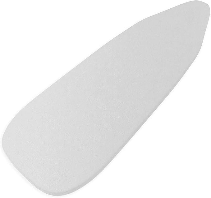 Encasa XO Ironing Board Cover and Pad 28"x12" - Thick 2mm Foam Padding, Drawstring Tightening & Lock, Heat Reflective, Scorch & Stain Resistant, Mini Ironing Board - Silver Premium