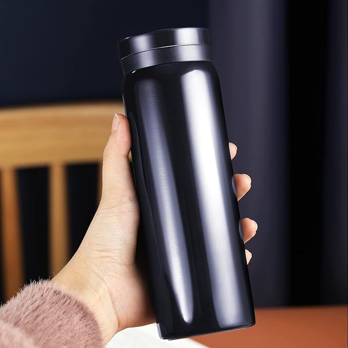 10oz Mini Water Bottle Stainless Steel Thermos Small Flask - Insulated Vacuum, Leak Proof, Keeps Drinks Hot/Cold - Ideal for Coffee, Tea, Water