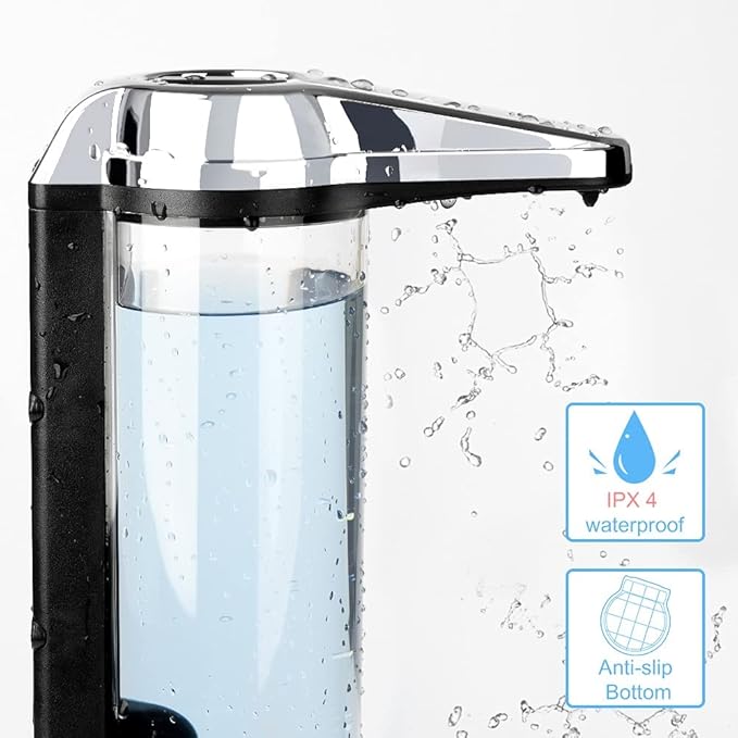 Secura 17Oz Automatic Liquid Soap Dispenser, Touchless Battery Operated Hand Soap Dispenser with Adjustable Soap Dispensing Volume Control Dial