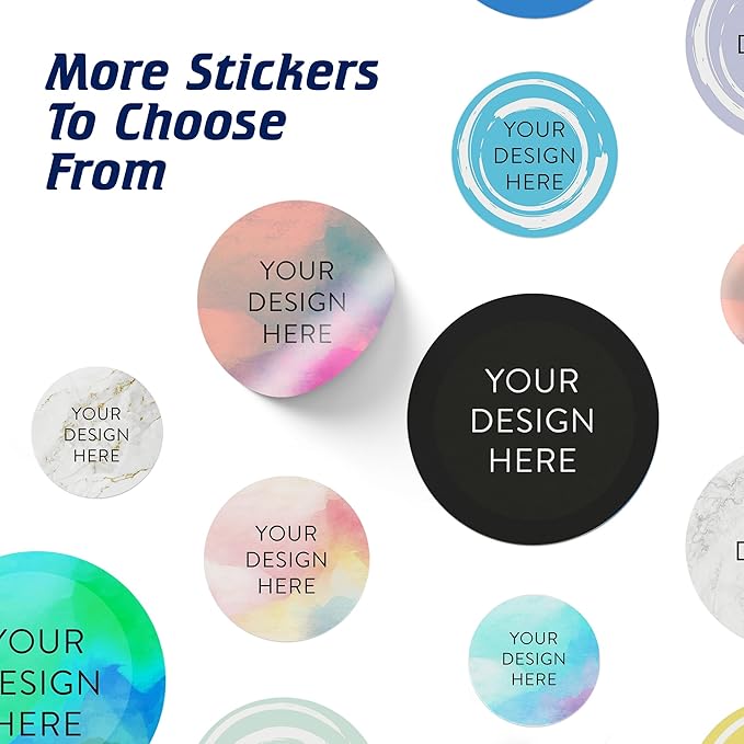 100 Custom Vinyl Stickers - Upload Your own Image, Text, Design, Logo - Personalized Logo Labels for Handmade, Packaging, Bottle, Jars, Candle, Brand Stickers (Rose, 1x1)