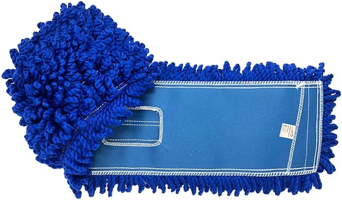 Kleen Handler 48 inch Microfiber Dust Mop | 12 Pack, Extra Large Washable Commercial Mop Head Replacement