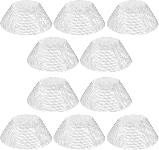 10 Pcs Round Range Hood Filters Filter Replacement Grease Net for Kitchen Range Hood (19 cm in diameter), ZY-Filter Net-10pcs