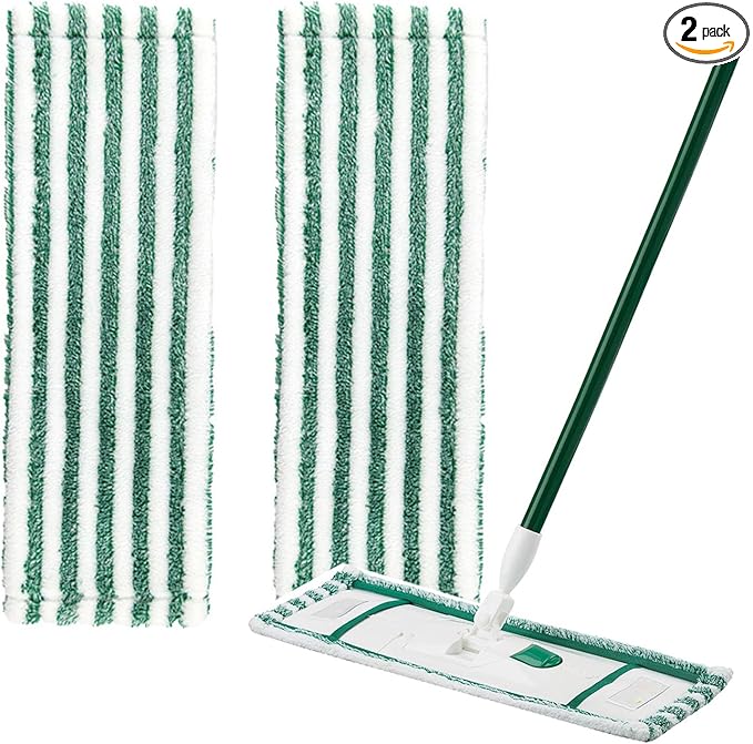 2 Pack Replacent Mop Refills Compatible with Libman Wet & Dry Microfiber Mop,Reusable Washable Microfiber Cloth Mop Head Pads for Wet and Dry Use (Set of 2)