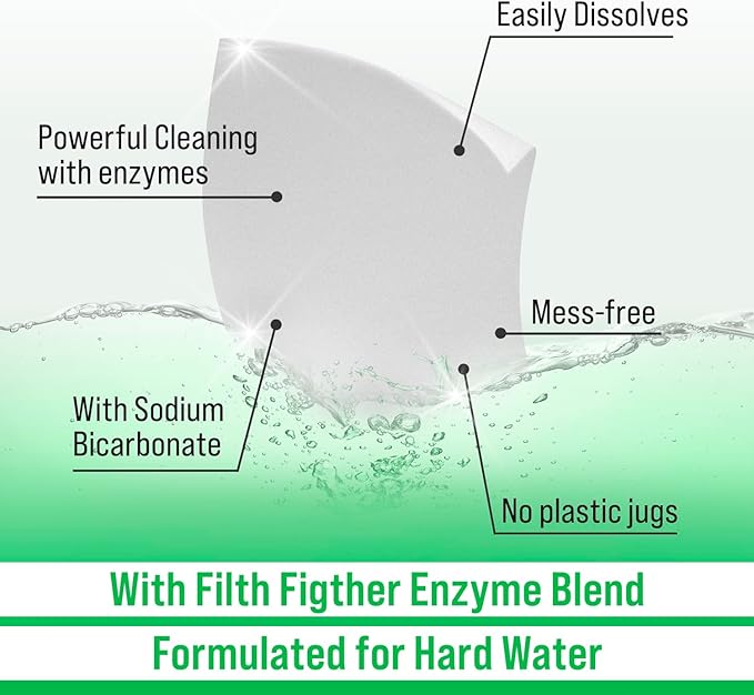 Rockin' Green Hard Rock Travel Laundry Detergent Sheets for Hard Water - Mess-Free Laundry Sheet Detergent with Sodium Bicarbonate - Easily Dissolvable Laundry Soap Sheets (104 Loads, Unscented)