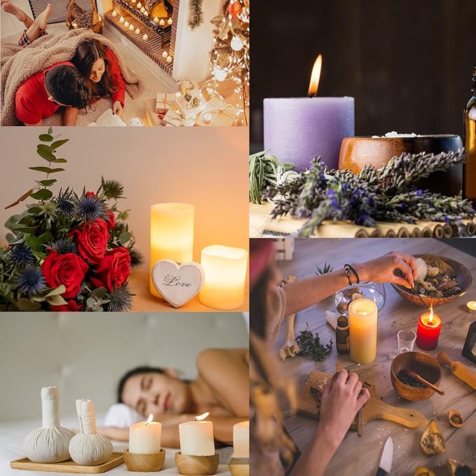 4 in 1 Elegant Candle Accessory Set, Rechargeable Lighter, Candle Wick Trimmer Cutter, Candle Snuffer & Candle Wick Dipper Candle Care Kit for Candle Aromatherapy Lover (Rose Golden)