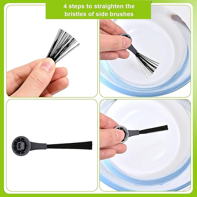 Replacement Part for Shark IQ R101AE RV1001AE AV912S RV913S AV1010AE RV1000 AV970 AV1002AE, 2 Main Brush, 1 Cover, 10 Side Brush, 6 Filter, 1 Pre Filter, 2 Filter, 3 Pre-Motor Foam&Felt Filter