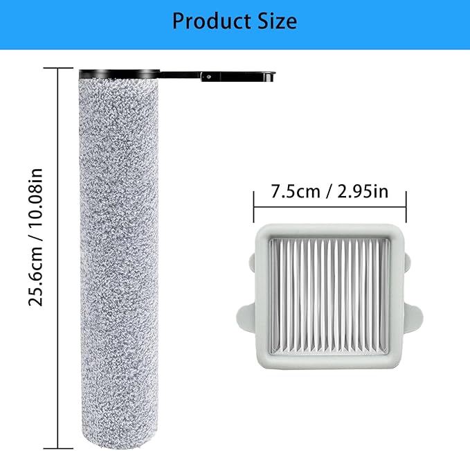 Soft Roller Brush for roboRock F25, F25LT, F25RT, F25ACE, F25ALT, F25ACECombo, F25 Combo, Cordless Wet Dry Vacuum Cleaner, Mop Vacuum Replacement Part Accessory Kit