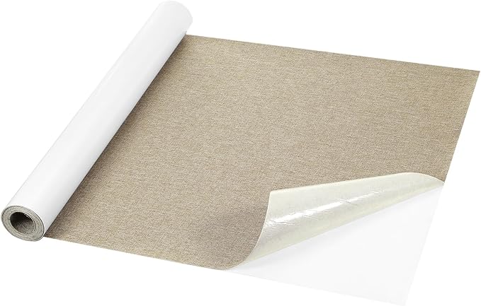 Repair Patches Repair Tape Self-Adhesive DIY Repair Patch Linen Gear Patch for Sofa, Furniture, Chair, Clothing,Tents,35x79 Inch,Light Brown