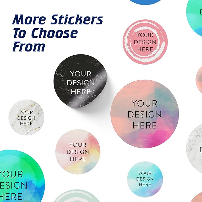 100 Custom Vinyl Stickers - Upload Your own Image, Text, Design, Logo - Personalized Logo Labels for Handmade, Packaging, Bottle, Jars, Candle, Brand Stickers (Rose, 6x6)