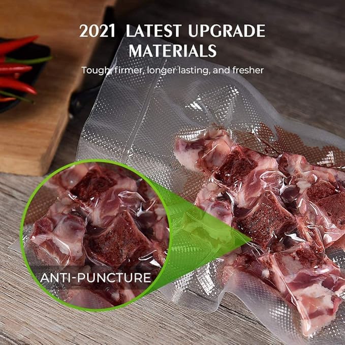 Vacuum Sealer Bags for Food，Seal a Meal Bags Rolls，11inx20 Rolls 2 Pack，XinBaoLong，Commercial Grade, Heavy Duty, BPA Free,Great for Vac Storage