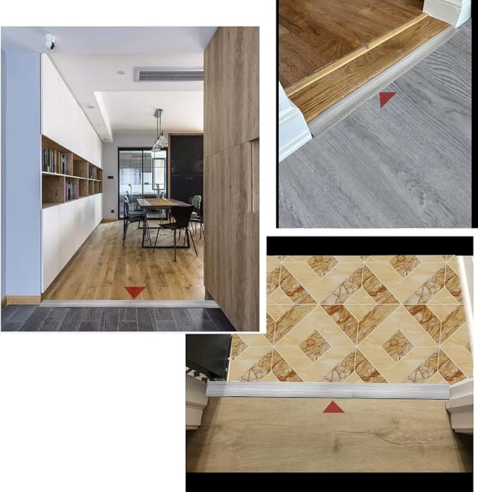 Floor/Door Flat Transition Strip & Self Adhesive Floor Vinyl Floor Edge Trim Laminate Floor Gap Covering Joining Strip