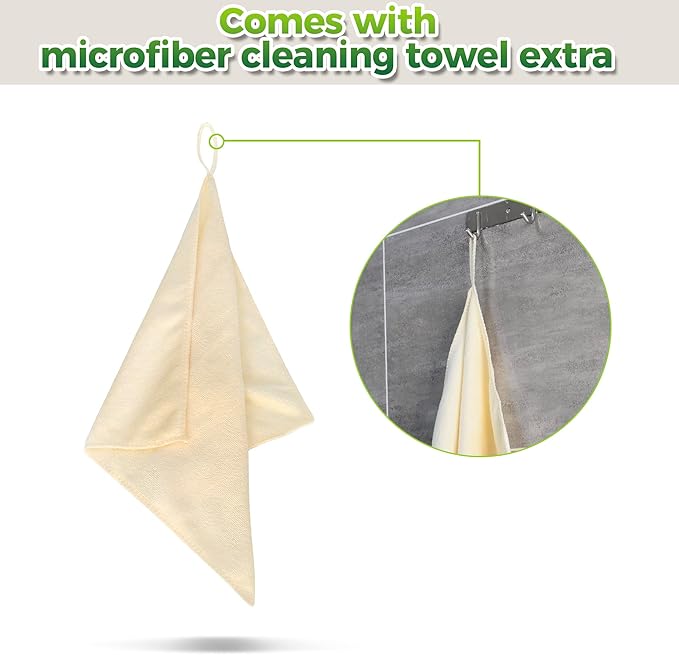 Cleaning Caddy Organizer with Handle - Large Caddy Bag for House & Bathroom Cleaning Supplies, 15 x 8 x 10.5 inches Cleaning Supply Caddy, Housekeeping Tote with Adjustable Strap - Beige