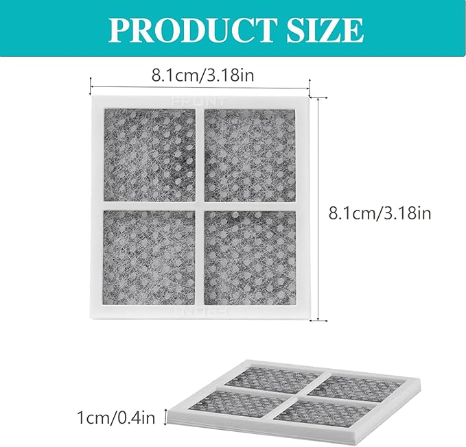 SEISSO LT120F Fresh Refrigerator Air Filter Replacement for LG, Compatible with Kenmore - Freshen up Refrigerator Air, Absorb Odors - 3 Packs