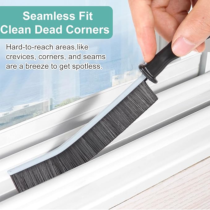 Crevice Cleaning Brush, Multifunctional Hard-Bristled Gap Scrub Brush, 2025 New Multifunctional Gap Cleaning Brush Tool, Dead Corners Brushes for Bathroom Kitchen Tiles Window Door Slots, 3pcs