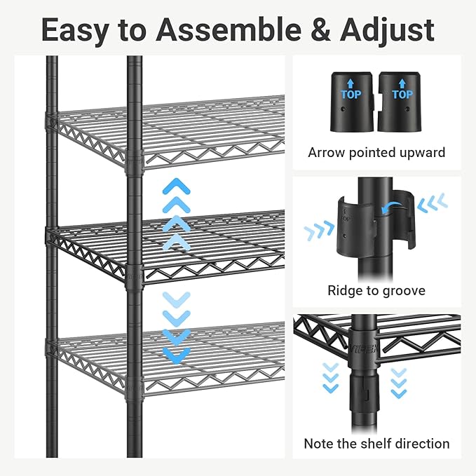 VIPEK V50 Extra Large Portable Closet Rack Bedroom Armoire Freestanding Wardrobe Closet, Heavy Duty Multi-Functional Metal Clothing Rack for Hanging Clothes, Max Load 1300lbs, White