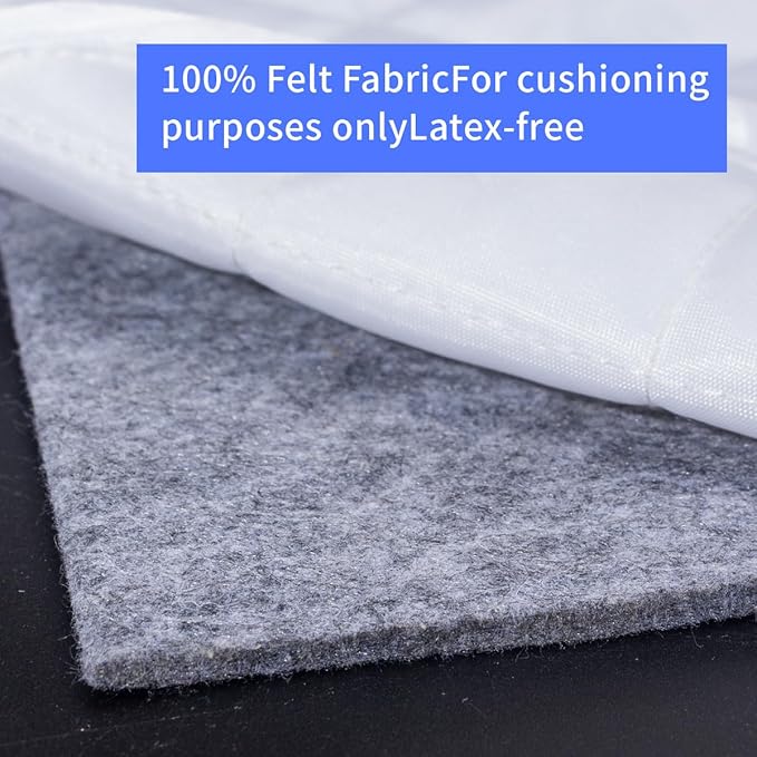 Extra Large Area Rug Cushioned Pad, 5x7 Ft Thick Felt Pad for Hardwood Floors, Keeps Rug in Place Soft