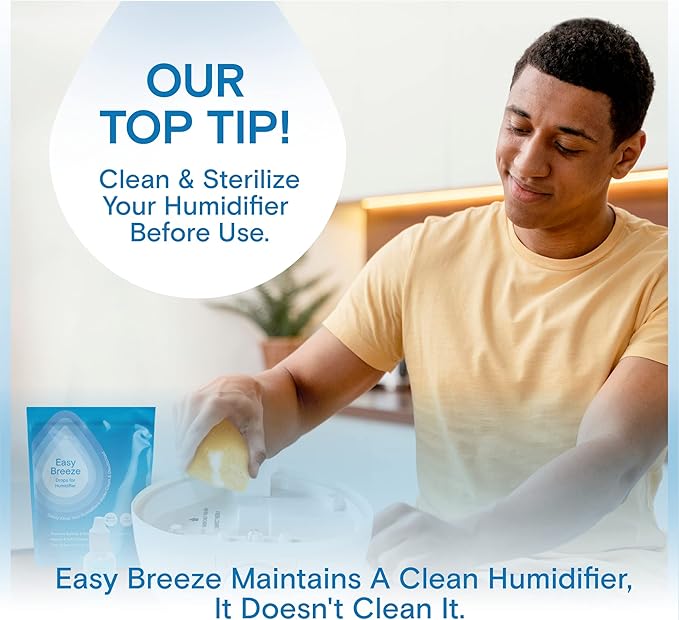 Humidifier Cleaner Drops for All Makes & Models - Made in USA Humidifier Treatment for Peak Performance - Water Humidifier Drops for Cleaning - Humidifier Solution Humidifier Water Treatment