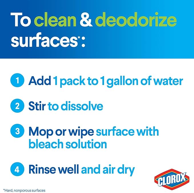 Clorox Zero Splash Bleach Packs - Laundry Pods, 4 Pack