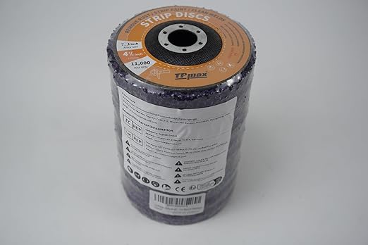 4-1/2" x7/8'' Stripping Discs Rust Remover Wheel Remove Paint and Oxidation Poly Strip Wheel Disc Abrasive Angle Grinding Wheel - 10 Pack(Purple)