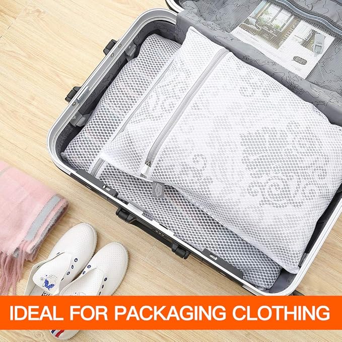 Kimmama Oversize Laundry Bags Mesh Wash Bags, Large Delicates Bag for Washing Machine, Jumbo Laundry Sack for Washing Delicates, Big Clothes, Bed Sheet, Bedcover, Blanket, Curtain, Stuffed Animal Toys