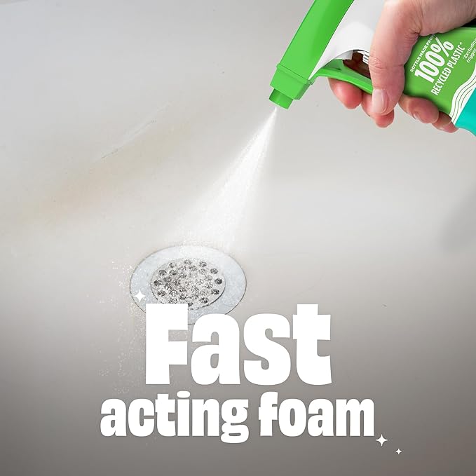 Scrubbing Bubbles Easy Clean Foaming Multipurpose Bathroom Cleaner Spray, Bottle Made from 100% Recycled Plastic, 32 Ounce Spray