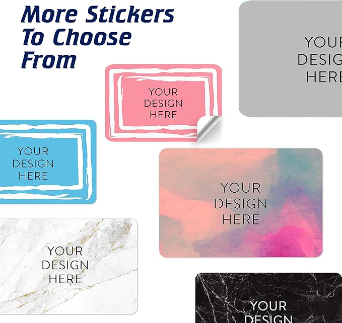100 Custom Vinyl Stickers - Upload Your own Image, Text, Design, Logo - Personalized Logo Labels for Handmade, Packaging, Bottle, Jars, Candle, Brand Stickers (Pink, 3x2)