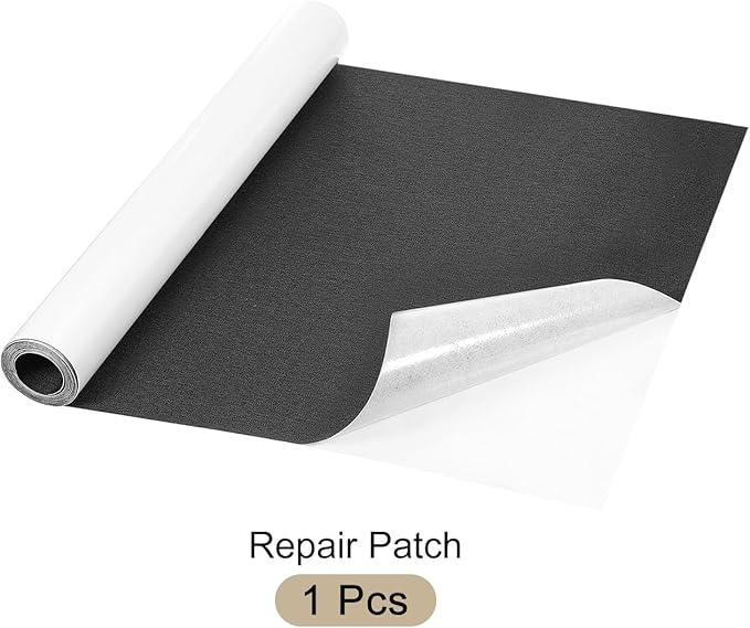 Repair Patches Repair Tape Self-Adhesive DIY Repair Patch Linen Gear Patch for Sofa, Furniture, Chair, Clothing,Tents,35x79 Inch,Black