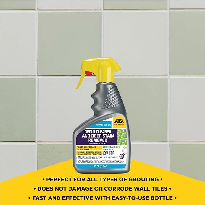 FILA Filagrout Net 24 OZ, Grout Cleaner for Tile Floors, Ceramic Tile and Porcelain Tile, Non-acid and Biodegradable