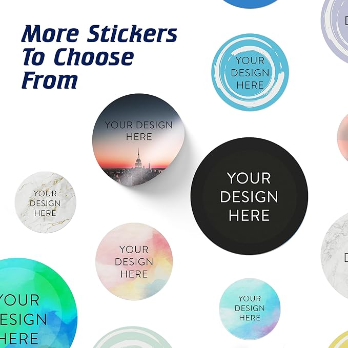 100 Custom Vinyl Stickers - Upload Your own Image, Text, Design, Logo - Personalized Logo Labels for Handmade, Packaging, Bottle, Jars, Candle, Brand Stickers (City, 4x4)