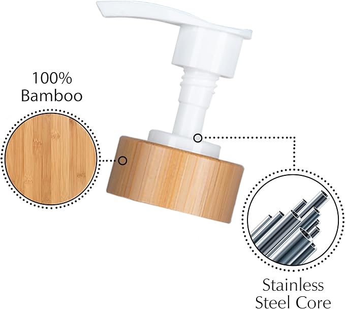 Emerson Soap Dispenser, Dish Soap Dispenser for Kitchen, Soap Dispenser Bathroom Set, Hand Soap Dispenser, Kitchen Soap Dispenser Set - Glass Soap Dispenser with Pump and Labels, 16 Oz, 2 Pack