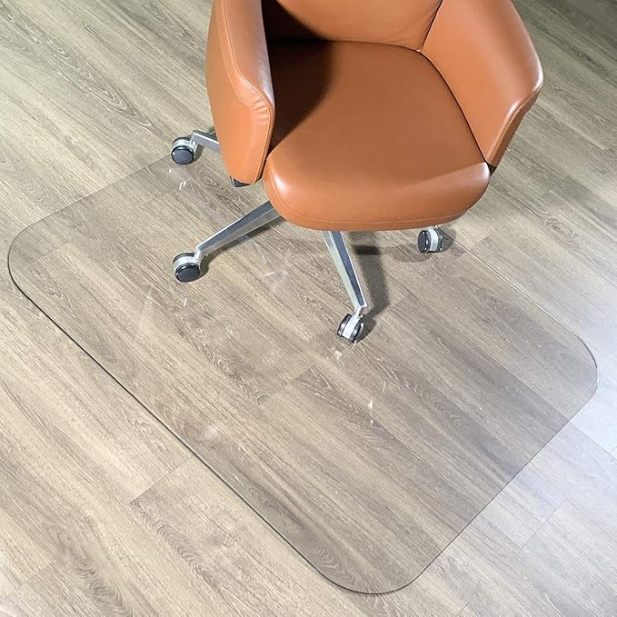 [Large Size] Crystal Clear 1/5" Thick 59" x 47" Heavy Duty Hard Chair Mat, Can be Used on Carpet or Hard Floor
