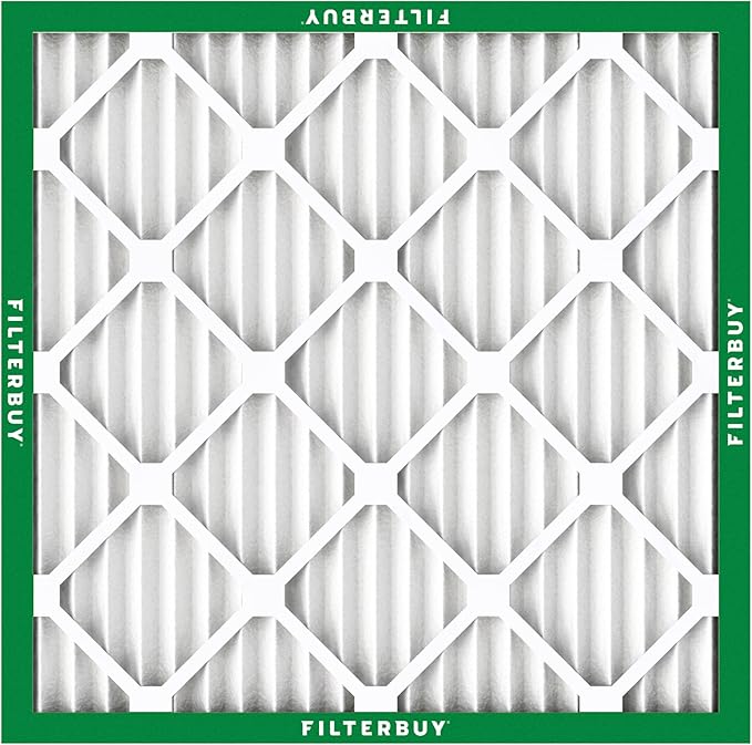 Filterbuy 12x12x1 Air Filter MERV 8 (MPR 700) Dust Defense Replacement (6-Pack), Electrostatic Pleated HVAC AC Furnace Filters, Made in USA (Actual Size: 11.75 x 11.75 x 0.75)