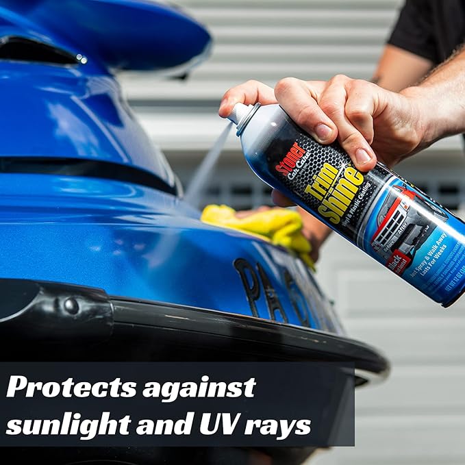 Stoner Car Care 91034-2PK Trim Shine – Vinyl and Plastic Protectant for Interior and Exterior Detailing, Restores OEM Color, Adds Shine, UV and Water Protection – 12 oz (Pack of 2)