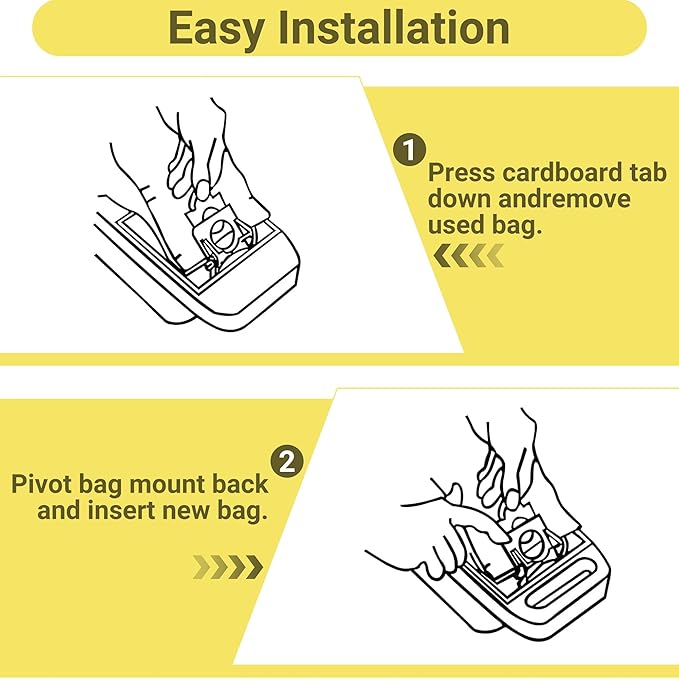 50558 Vacuum Cleaner Bags Replacement for Kenmore Canister Type C/Q 5055, 50555, 50557, 50558 and Pana·sonic Type C-5, C-18, 200 Series, 400 Series, 600 Series, 800 Seires Vacuum - 20 Pack