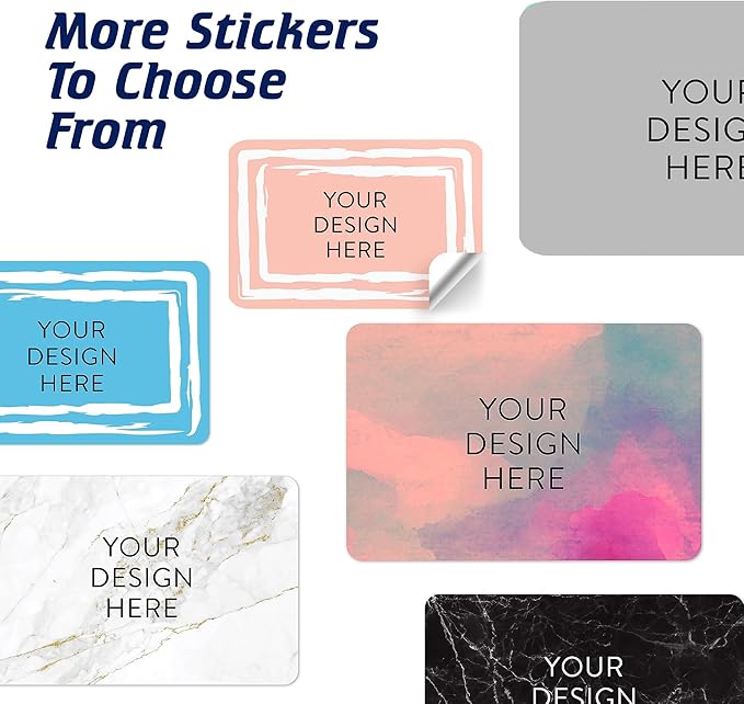 100 Custom Vinyl Stickers - Upload Your own Image, Text, Design, Logo - Personalized Logo Labels for Handmade, Packaging, Bottle, Jars, Candle, Brand Stickers (Peach, 3x2)