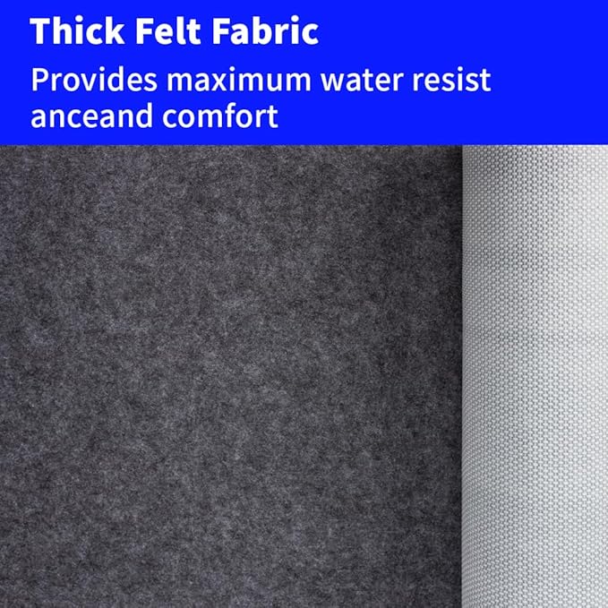 100% Waterproof Non-Slip 1/4” Extra Thick 6x9 ft Rug Pad for Large Area Rugs Durable Felt Floor Protection pad for All Floors, Suitable for Cutting. Rug Pads Keep Rugs in Place and Provide Cushioning