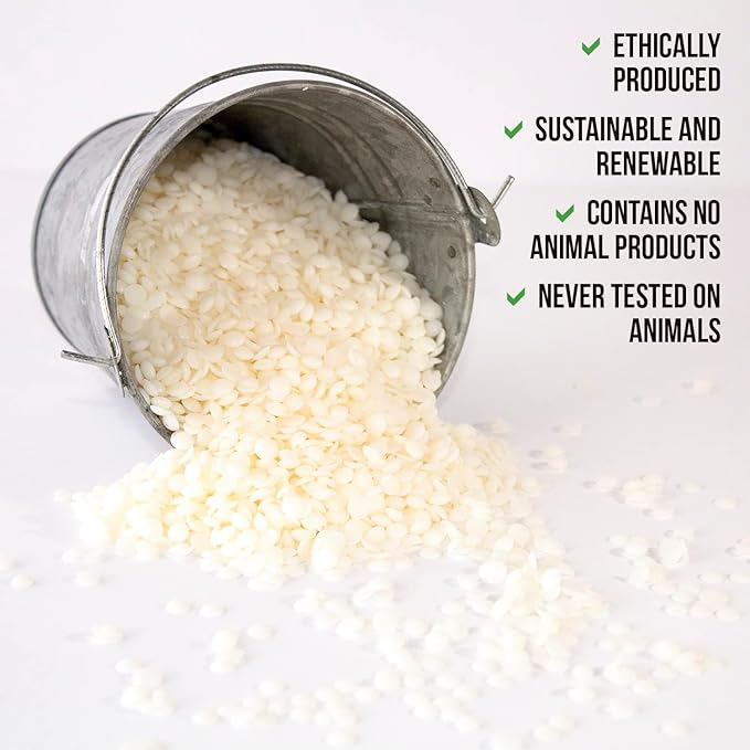 American Soy Organics Freedom Coconut Soy Wax Beads for Candle Making - Natural Candle Making Supplies - Paraffin-Free,Beeswax-Free Coconut Candle Wax for Container Candles,Tealights, Wax Melts 5 lbs