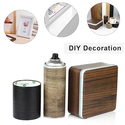 BOMEI PACK Wood Grain Repair Tape,Self Adhesive Repair Patch for Furniture, Floors, Cabinets, Windows, Doors, RV, Home Decor and DIY Projects (1, White)