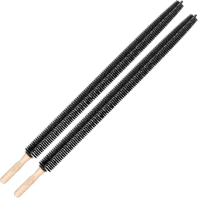 Holikme Dryer Vent Cleaner Kit 2 Pack - Household Cleaning Supplies,Long Flexible Refrigerator Coil Brush Radiator Brush,Dryer Lint Brush Vent Cleaner, Lint Remover, Removing Dust and Pet Hair