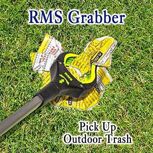 RMS 2-Pack 32 Inch Extra Long Grabber Reacher with Rotating Jaw - Mobility Aid Reaching Assist Tool (Yellow)