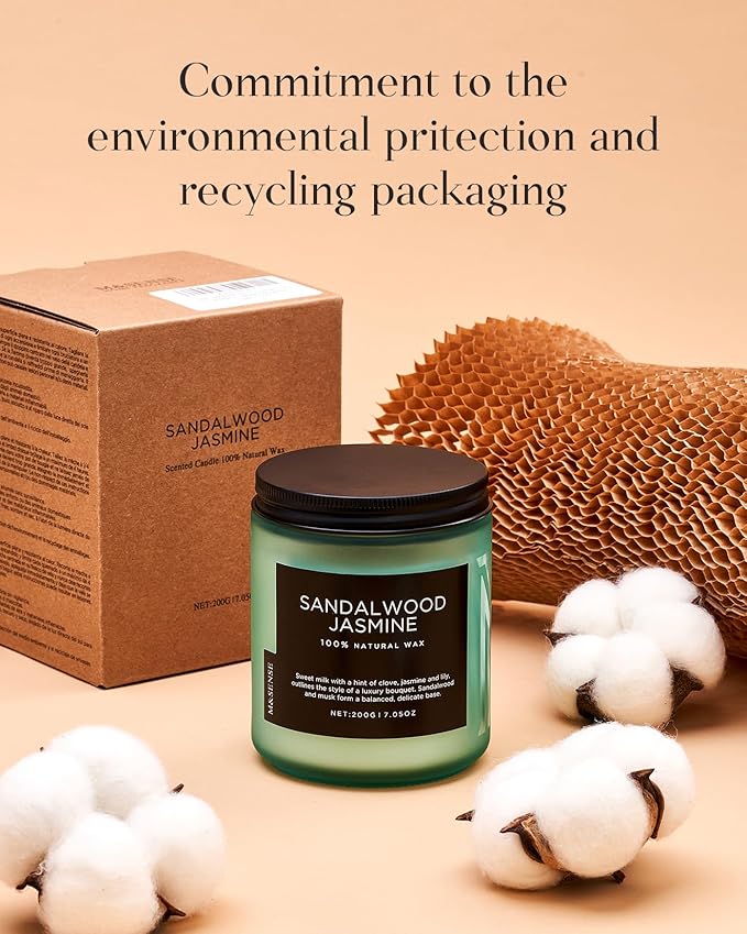 M&SENSE Coffee Candles Scented Strong, Organic Natural Soy Wax for Bedroom Kitchen Home Decor, 7.05oz 50 Hours Slow Burn Candle Highly Scented Candle Housewarming Gift for Men Women