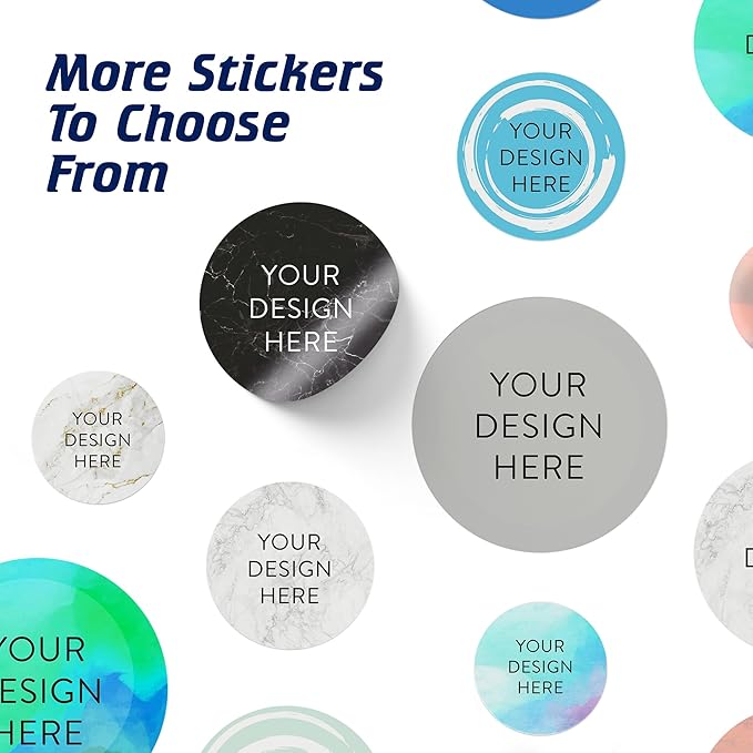 100 Custom Vinyl Stickers - Upload Your own Image, Text, Design, Logo - Personalized Logo Labels for Handmade, Packaging, Bottle, Jars, Candle, Brand Stickers (Gray, 5x5)